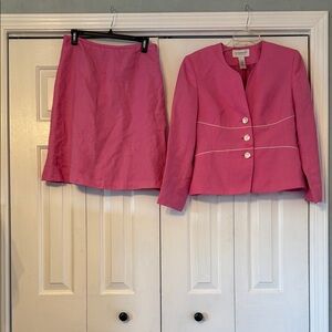 Liz Claiborne Fuchsia Skirt and Jacket Set